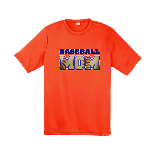 Baseball Mom | Men's Short Sleeve Athletic Baseball Performance T-Shirt | 100% Polyester