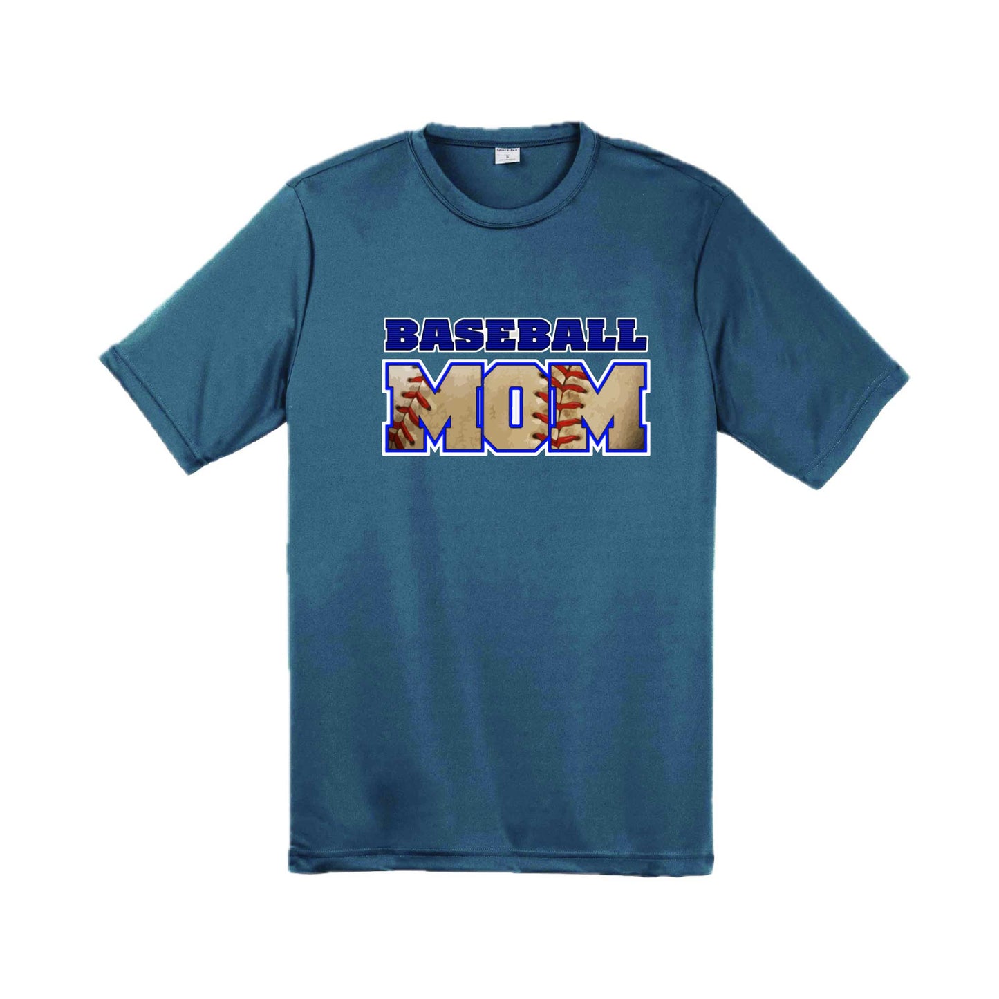 Baseball Mom | Men's Short Sleeve Athletic Baseball Performance T-Shirt | 100% Polyester