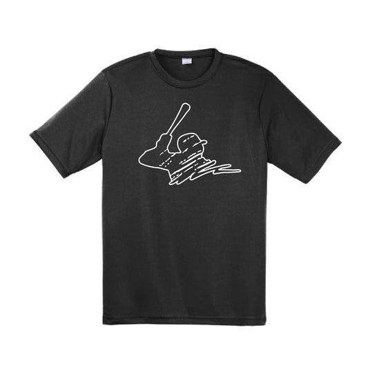 Baseball Player | Men's Short Sleeve Athletic Baseball Performance T-Shirt | 100% Polyester