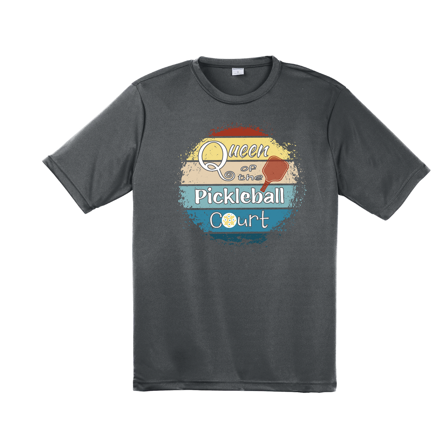 Queen of the Pickleball Court | Men's Short Sleeve Athletic Shirt | 100% Polyester