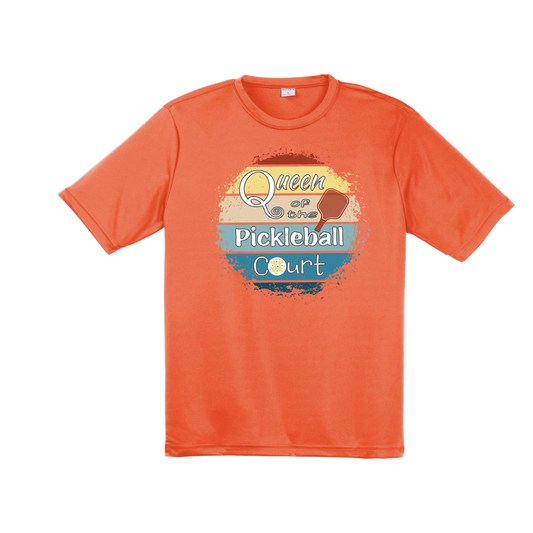 Queen of the Pickleball Court | Men's Short Sleeve Athletic Shirt | 100% Polyester