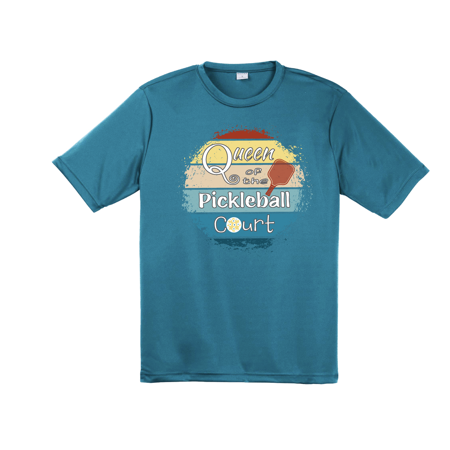 Queen of the Pickleball Court | Men's Short Sleeve Athletic Shirt | 100% Polyester