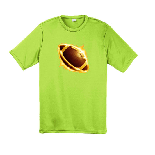 Radioactive Football | Men's Short Sleeve Football T-Shirt | 100% Polyester