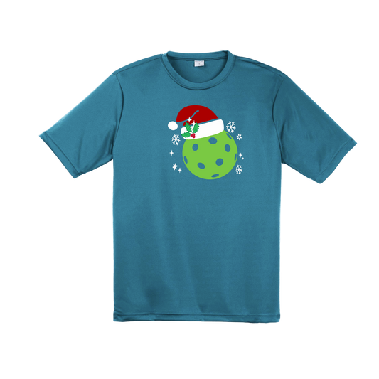 Santa Hat | Men's Short Sleeve Athletic Shirt | 100% Polyester