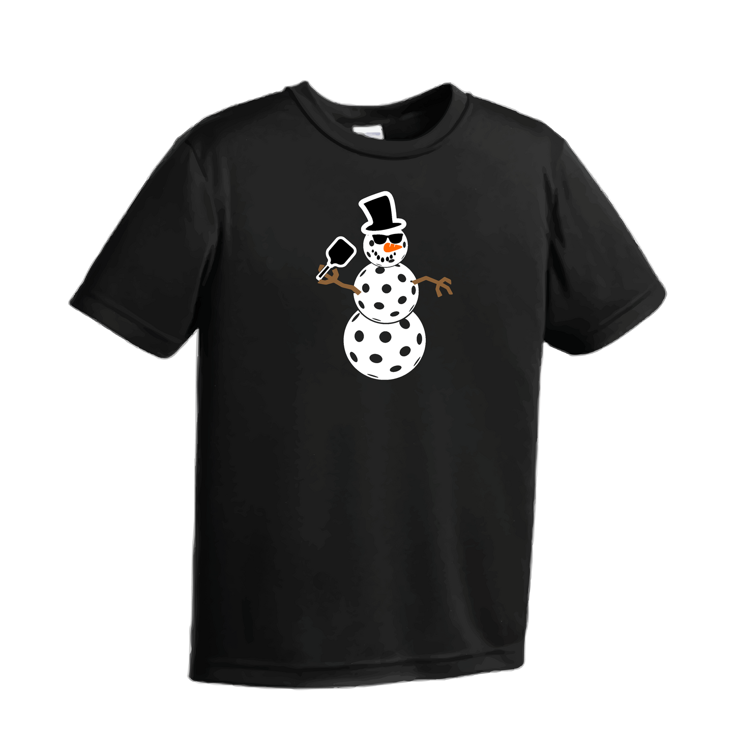 Snowman | Men's Short Sleeve Athletic Shirt | 100% Polyester