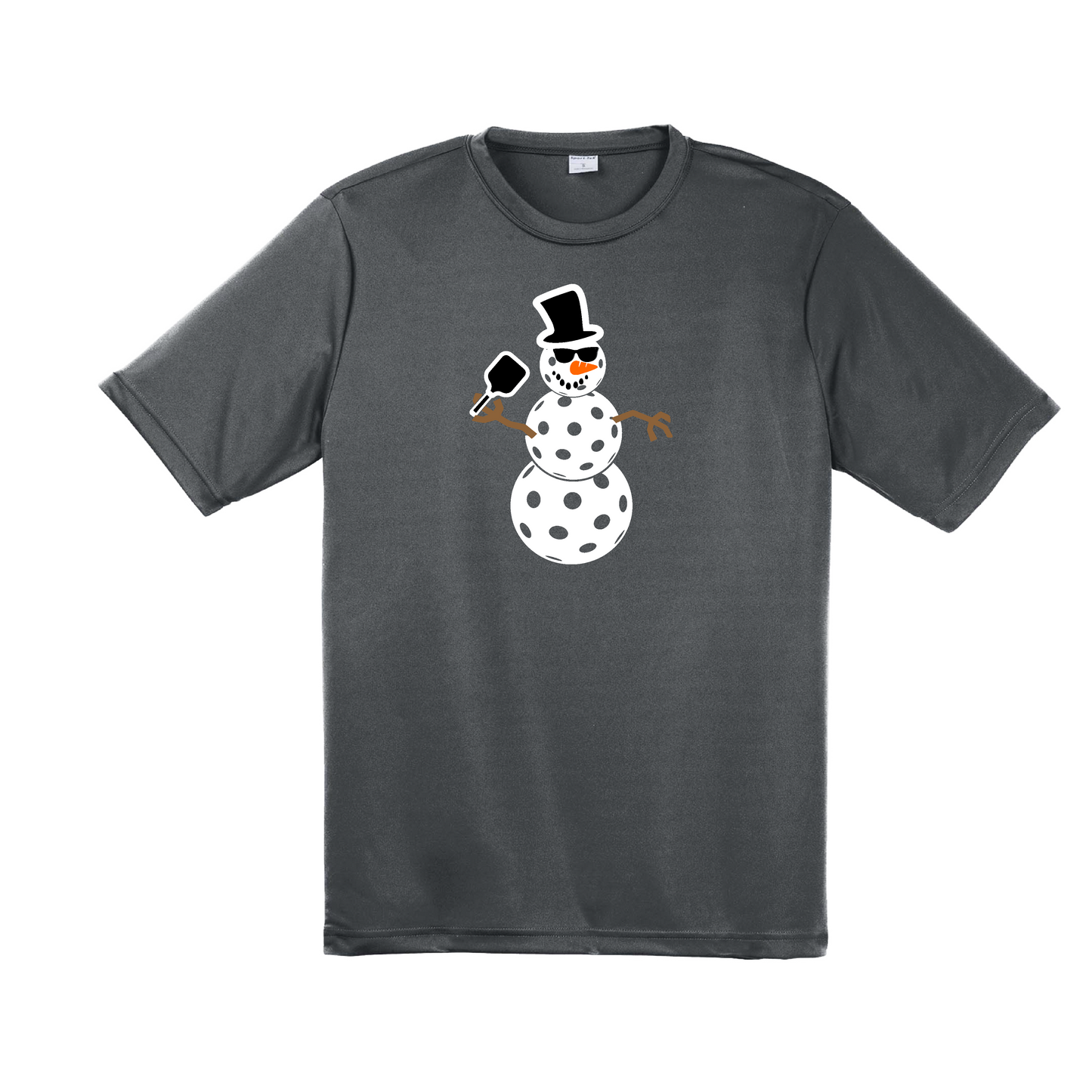 Snowman | Men's Short Sleeve Athletic Shirt | 100% Polyester