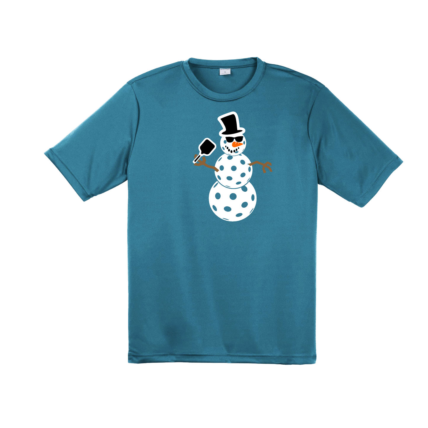 Snowman | Men's Short Sleeve Athletic Shirt | 100% Polyester