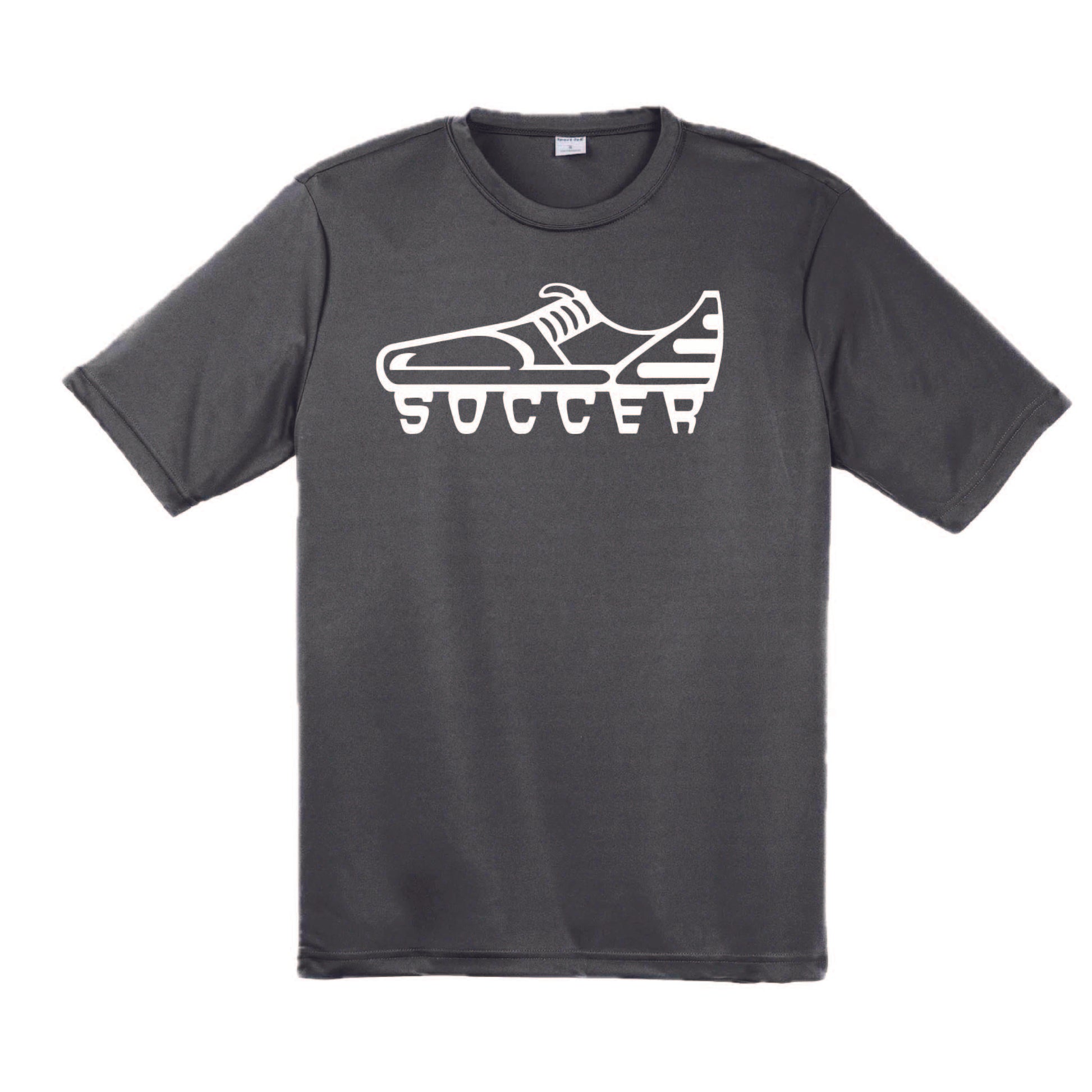 Soccer Cleat | Men's Short Sleeve Soccer T-Shirt | 100% Polyester