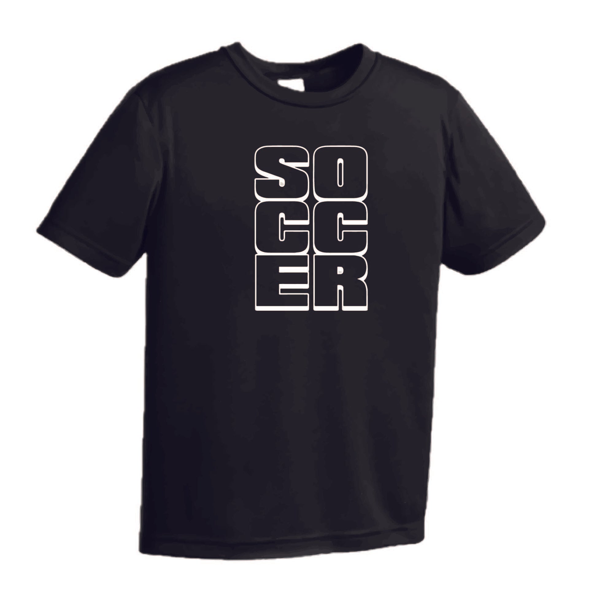 Soccer Stacked | Men's Short Sleeve Soccer T-Shirt | 100% Polyester