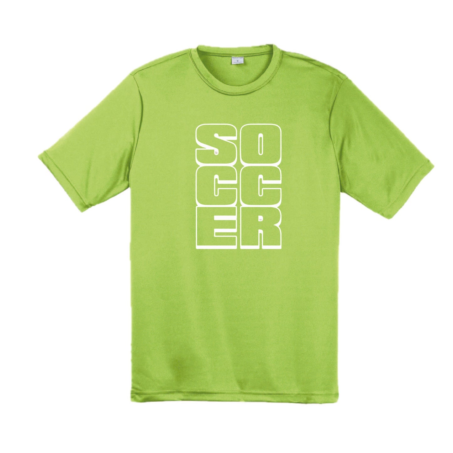 Soccer Stacked | Men's Short Sleeve Soccer T-Shirt | 100% Polyester