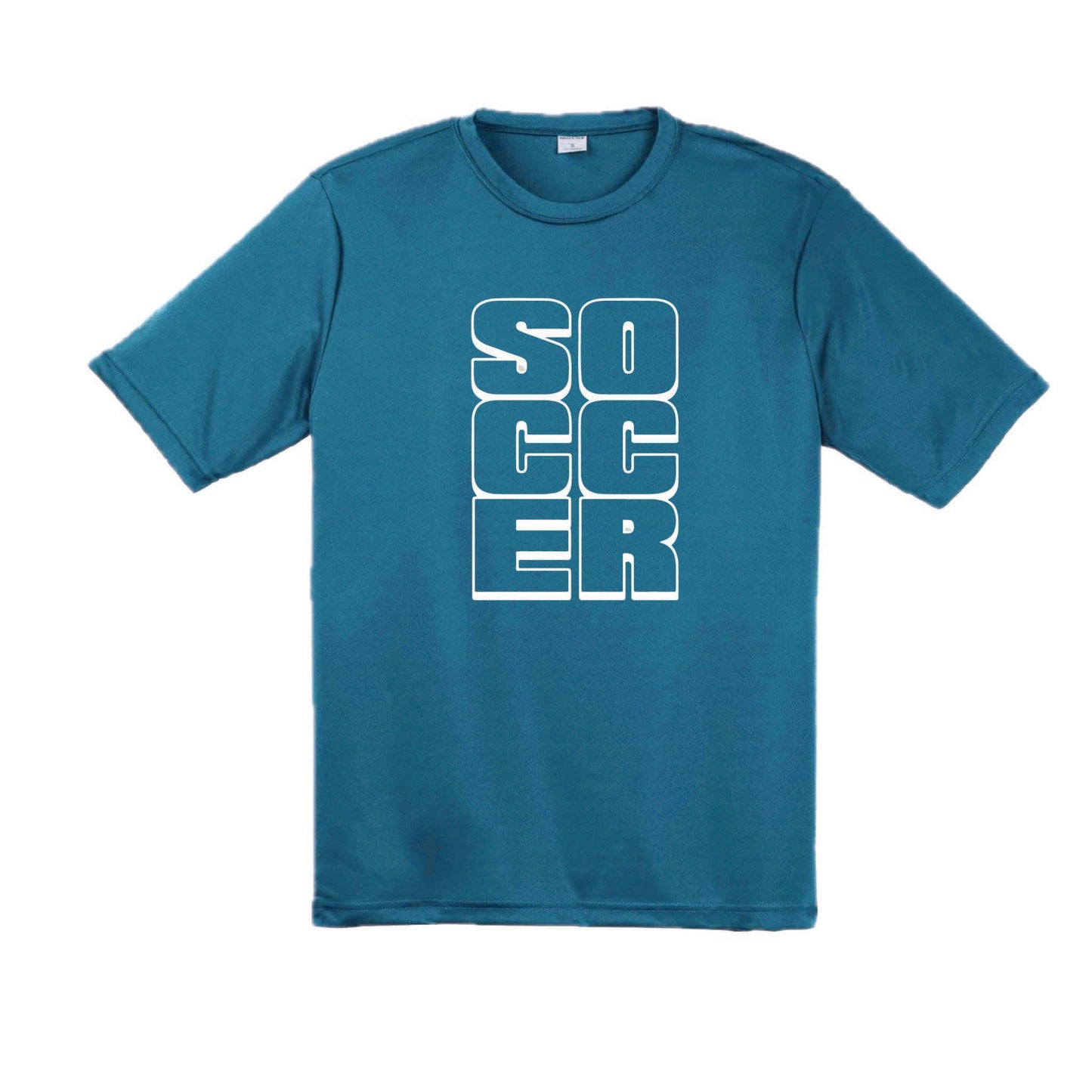 Soccer Stacked | Men's Short Sleeve Soccer T-Shirt | 100% Polyester