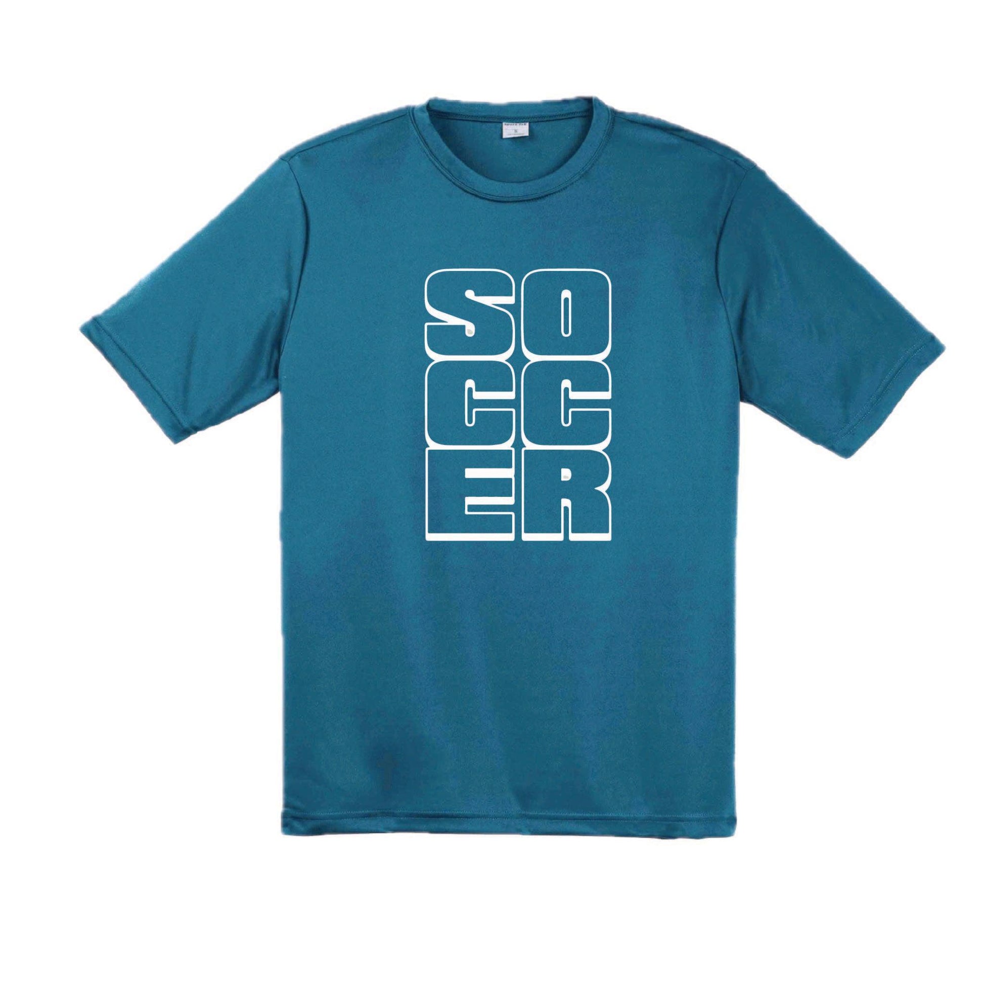 Soccer Stacked | Men's Short Sleeve Soccer T-Shirt | 100% Polyester