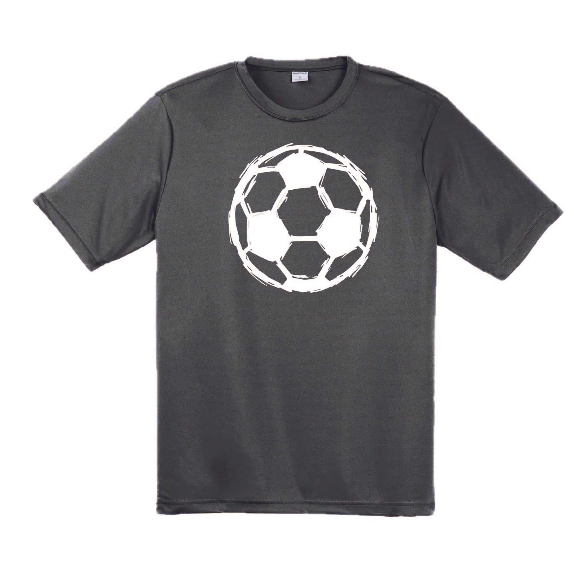 Soccer Sketched | Men's Short Sleeve Soccer T-Shirt | 100% Polyester