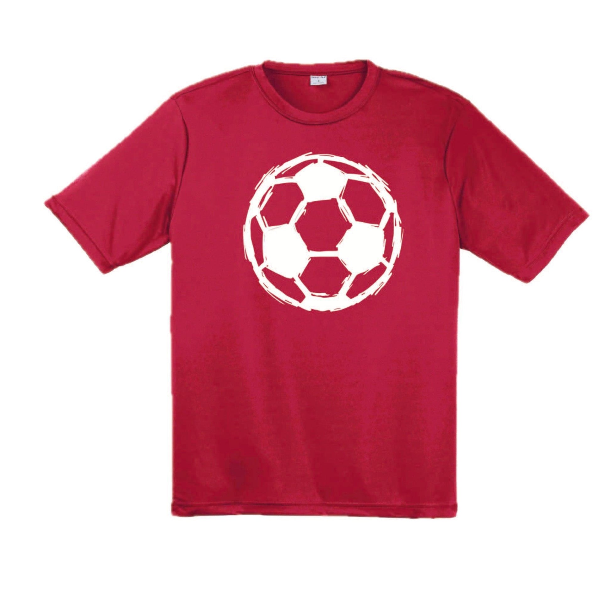 Soccer Sketched | Men's Short Sleeve Soccer T-Shirt | 100% Polyester