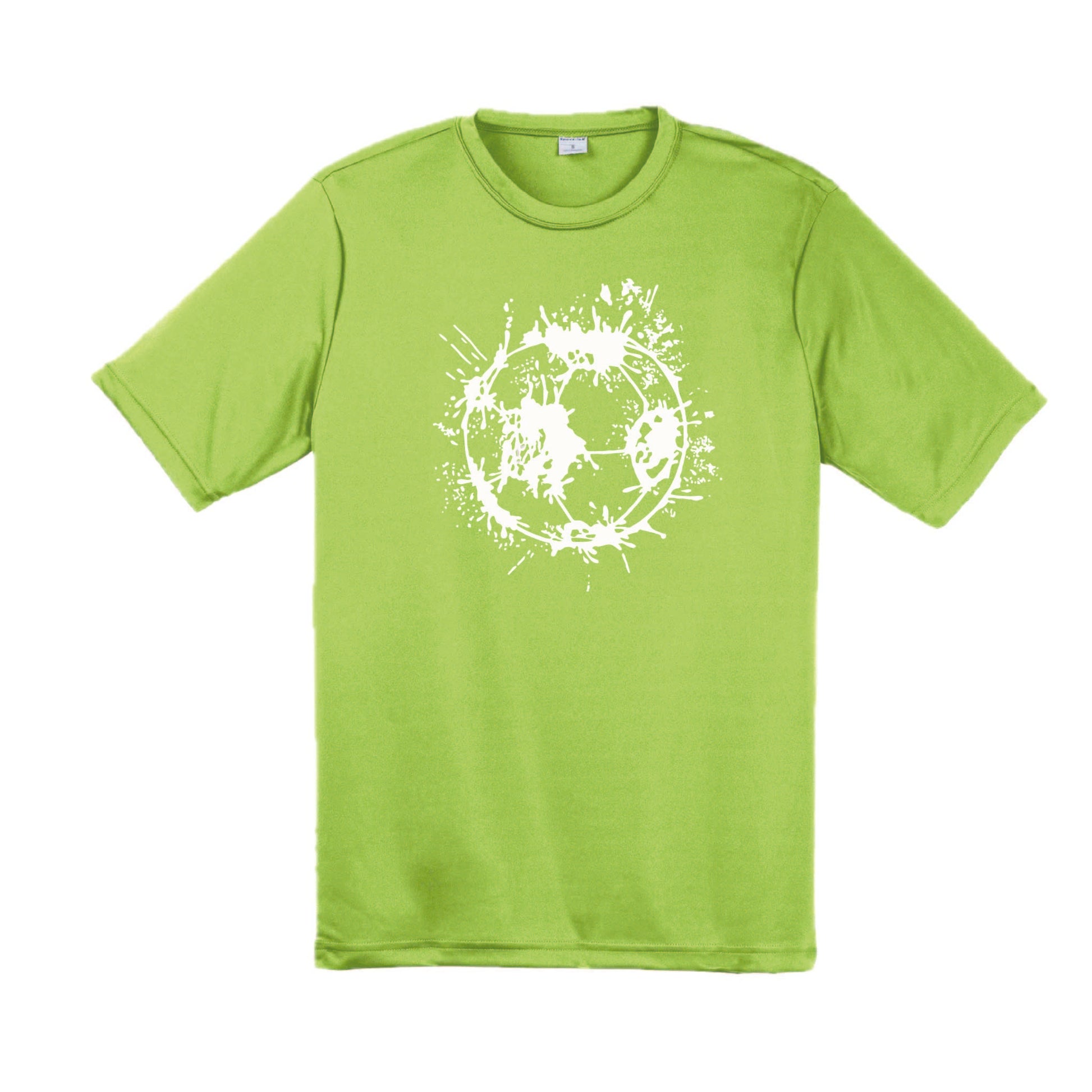 Soccer Splatter | Men's Short Sleeve Soccer T-Shirt | 100% Polyester
