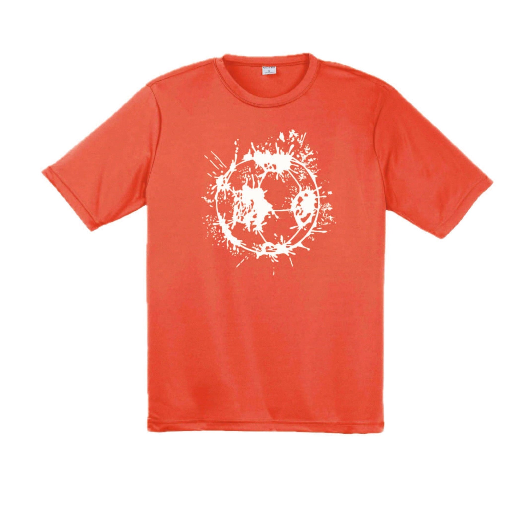 Soccer Splatter | Men's Short Sleeve Soccer T-Shirt | 100% Polyester