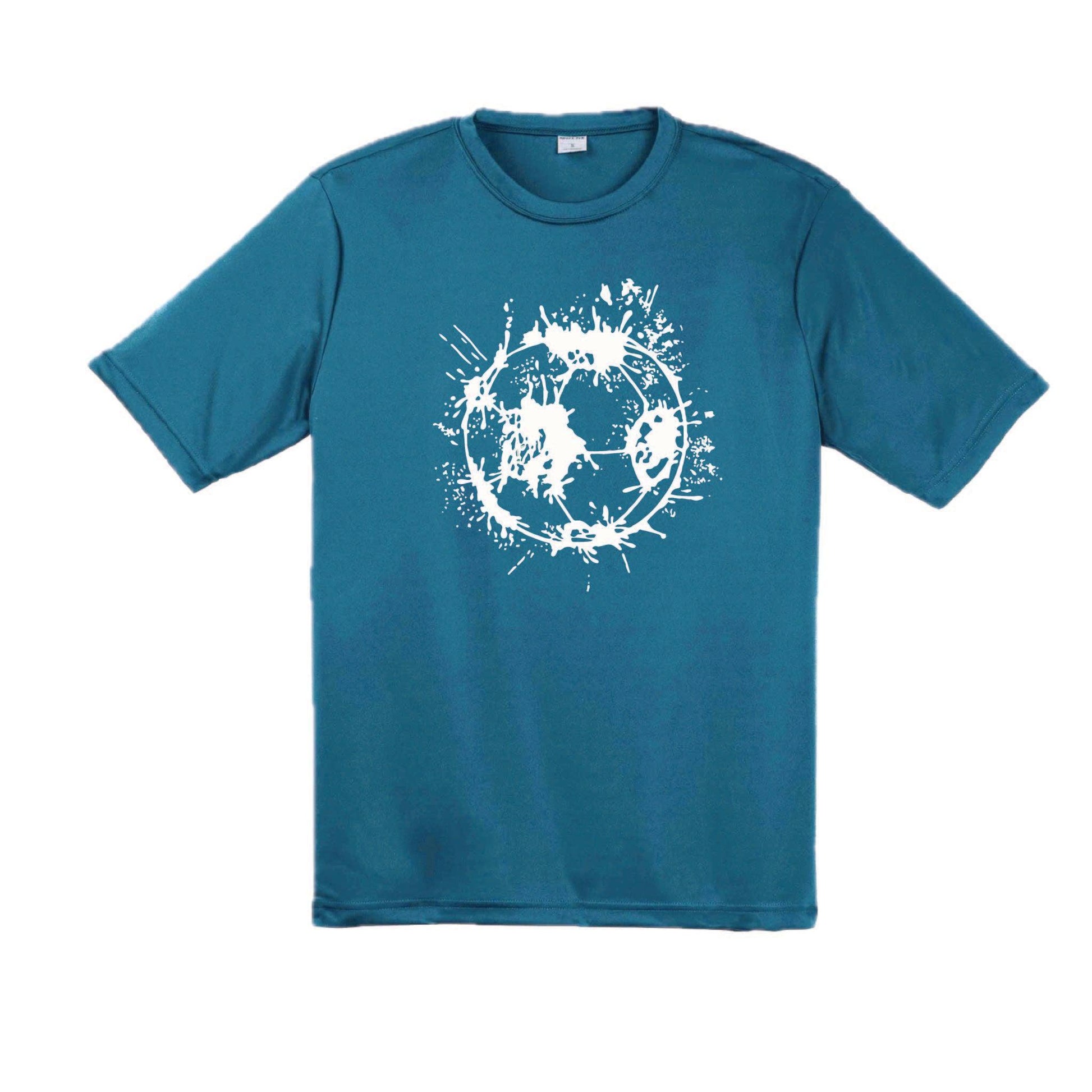 Soccer Splatter | Men's Short Sleeve Soccer T-Shirt | 100% Polyester
