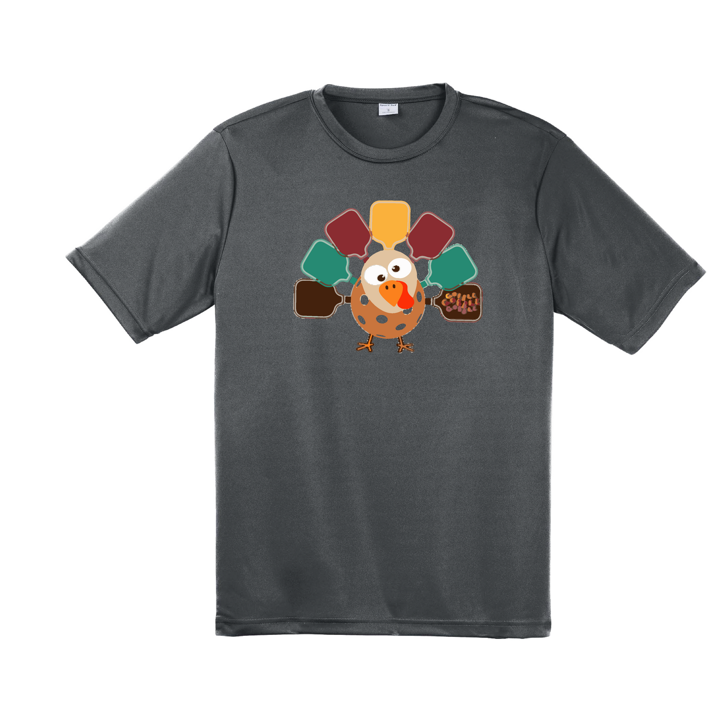 Turkey Pickleball | Men's Short Sleeve Athletic Shirt | 100% Polyester