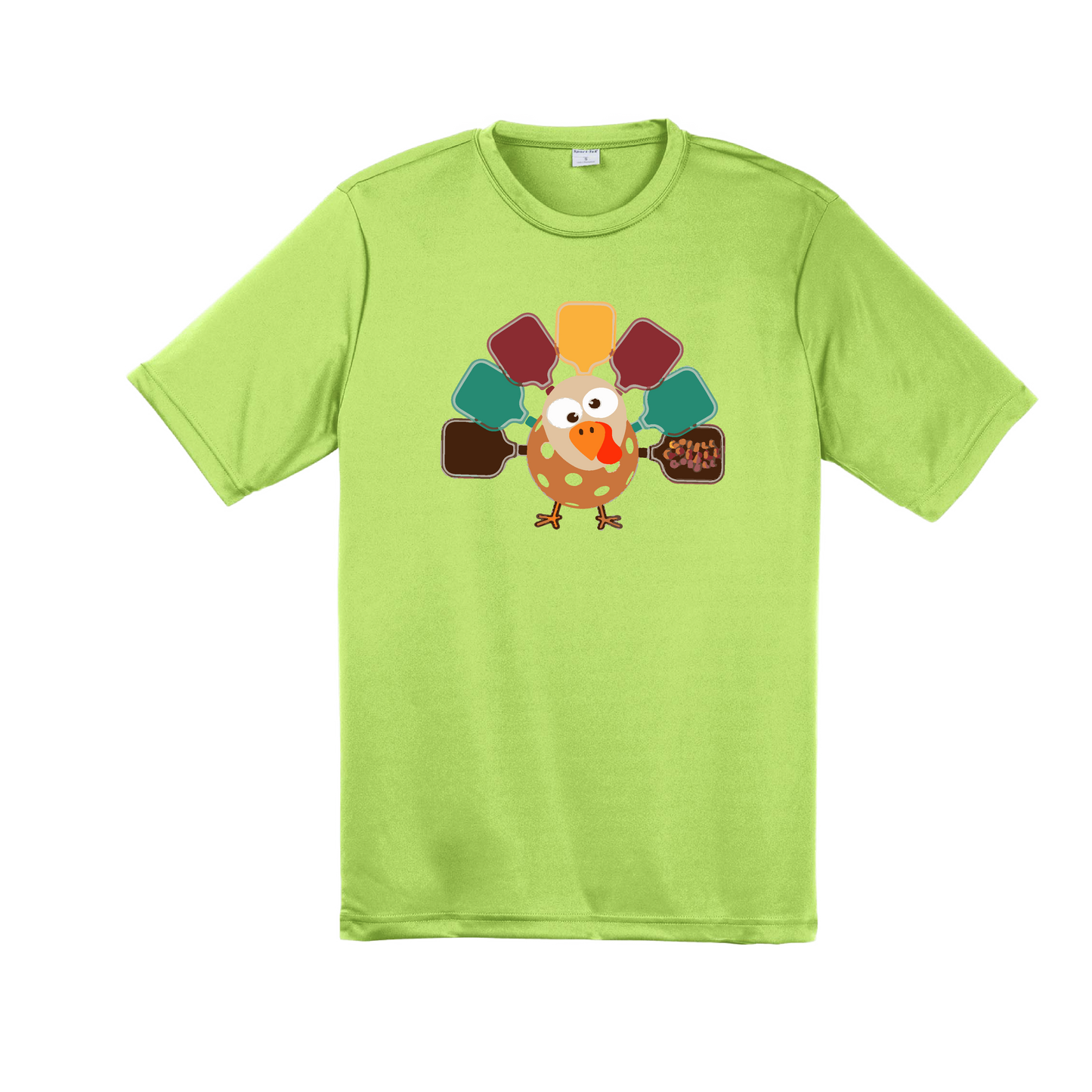 Turkey Pickleball | Men's Short Sleeve Athletic Shirt | 100% Polyester