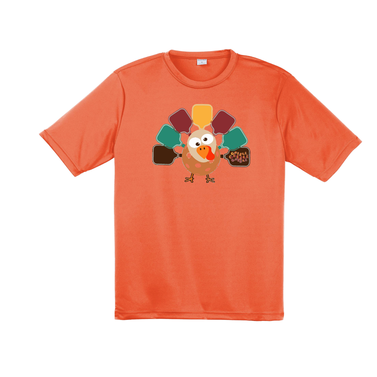 Turkey Pickleball | Men's Short Sleeve Athletic Shirt | 100% Polyester