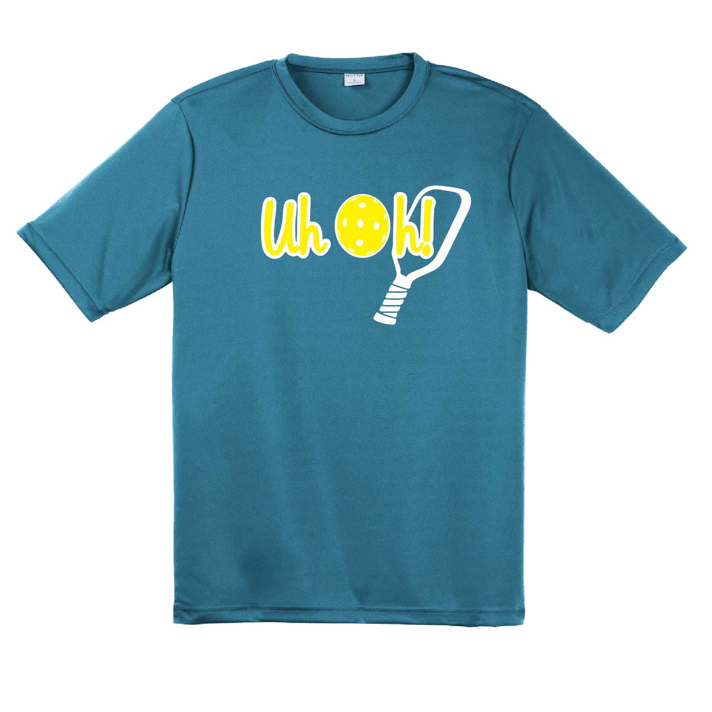 Uh Oh! | Men's Short Sleeve Athletic Pickleball Performance T-Shirt | 100% Polyester