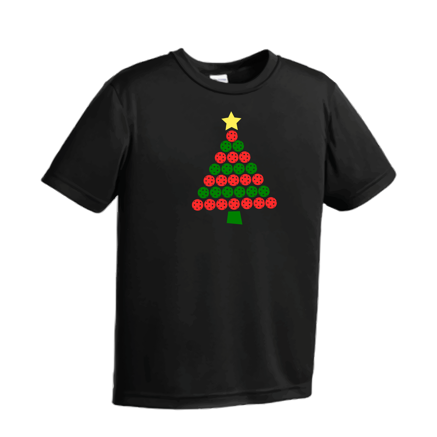 Christmas Tree | Men's Short Sleeve Athletic Shirt | 100% Polyester