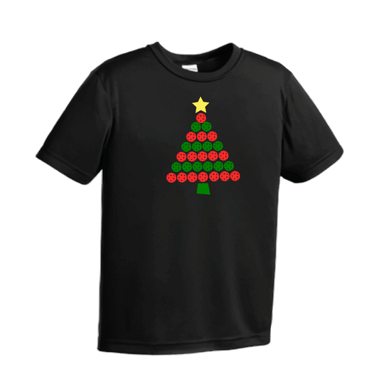 Christmas Tree | Men's Short Sleeve Athletic Shirt | 100% Polyester