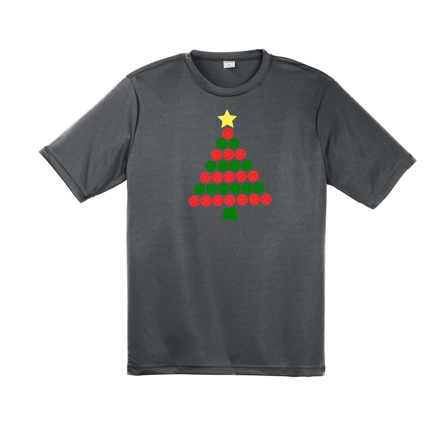 Christmas Tree | Men's Short Sleeve Athletic Shirt | 100% Polyester