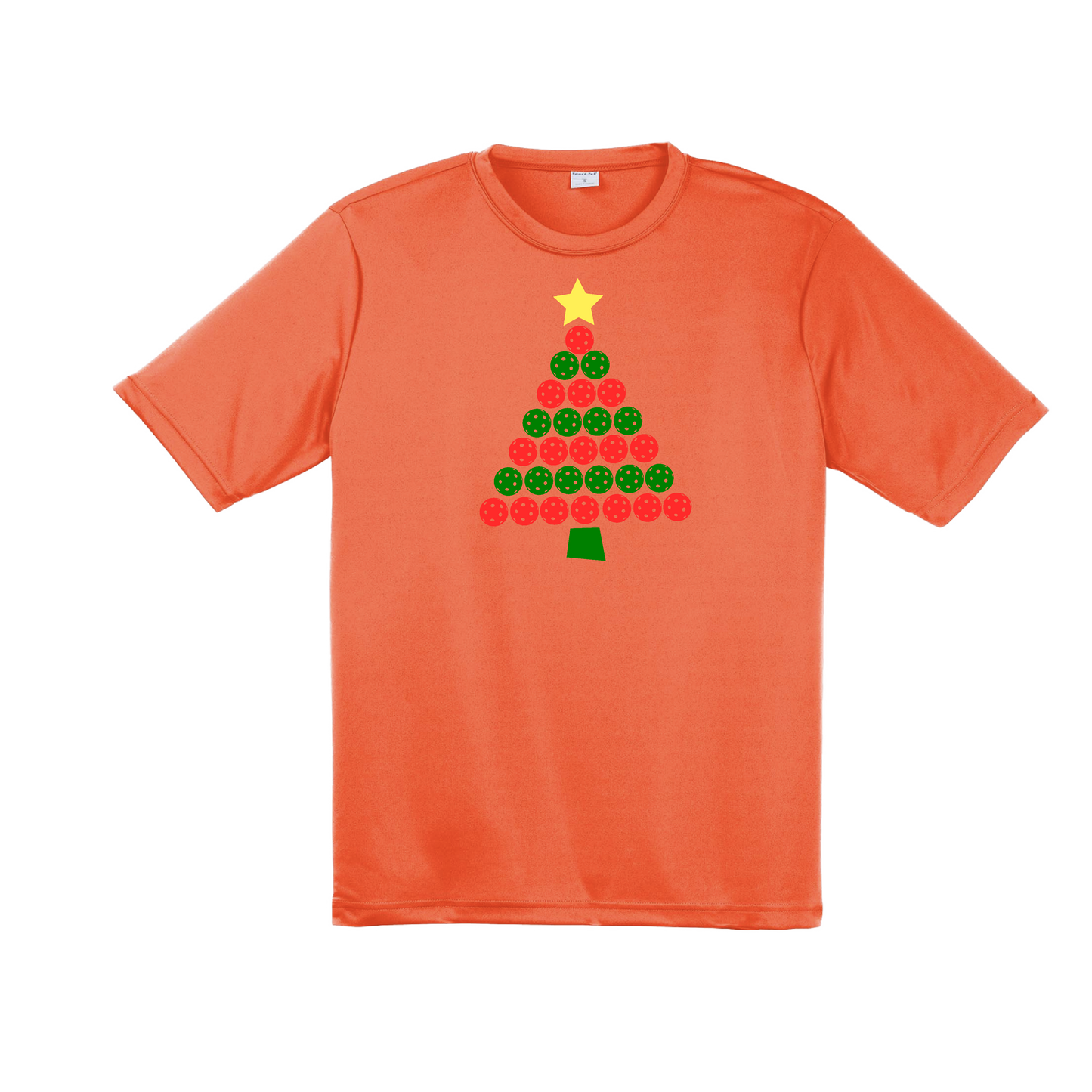 Christmas Tree | Men's Short Sleeve Athletic Shirt | 100% Polyester