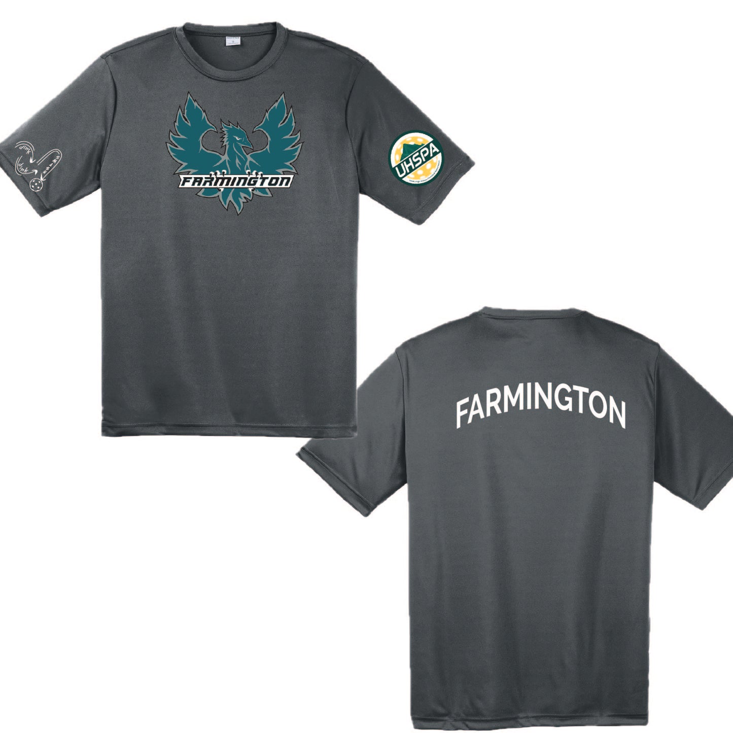 Farmington High USHPA | Men's Short Sleeve Crewneck T-Shirts | 100% Polyester