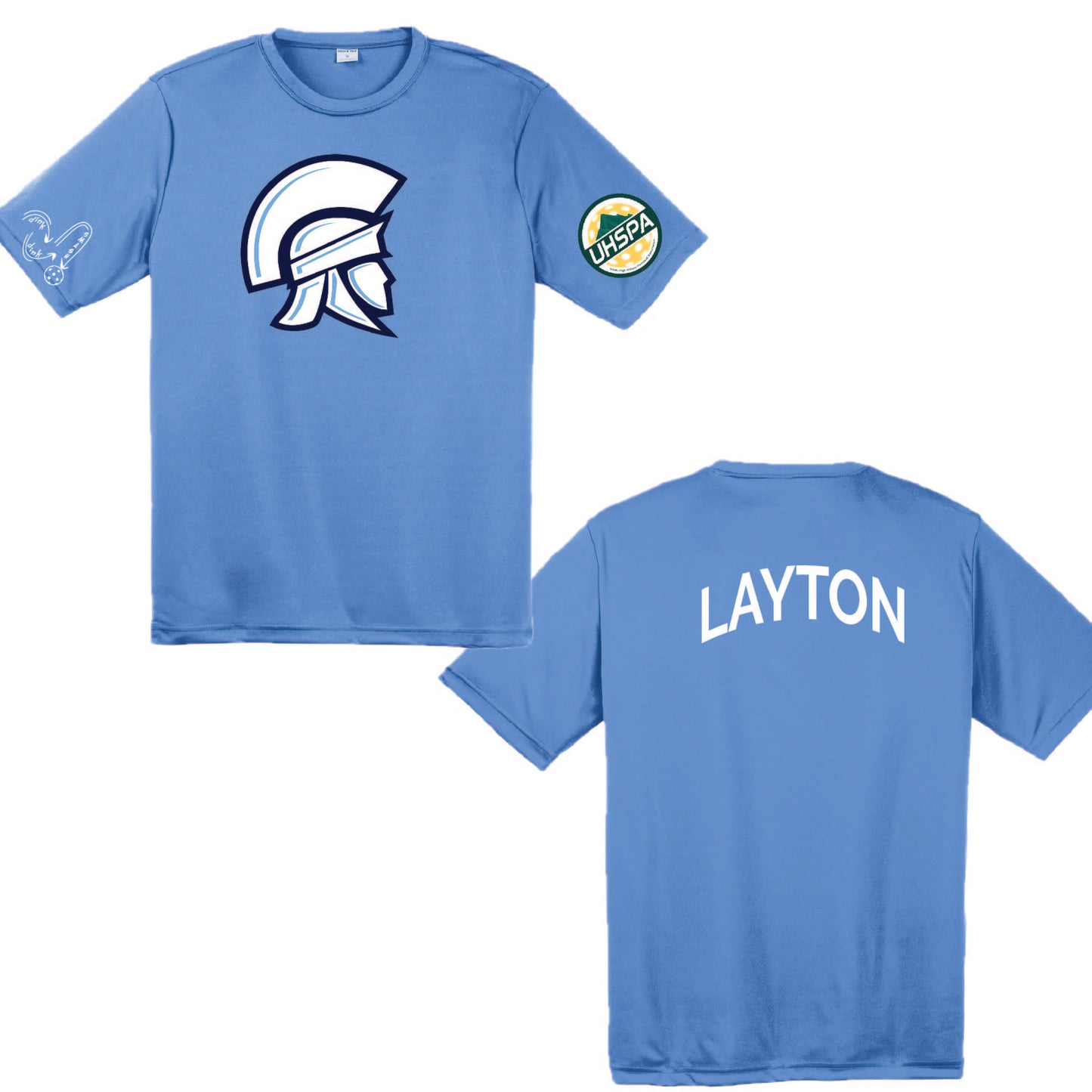Layton High USHPA | Men's Short Sleeve Crewneck T-Shirts | 100% Polyester