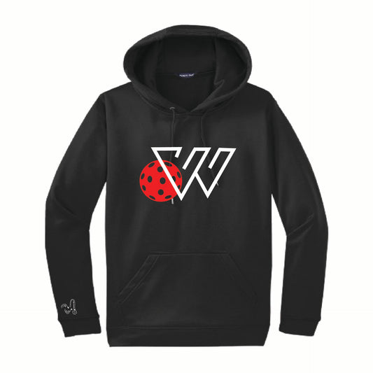 Weber High School Pickleball Club | Unisex Black Hoodie Athletic Sweatshirts | 50% Cotton/50% Polyester