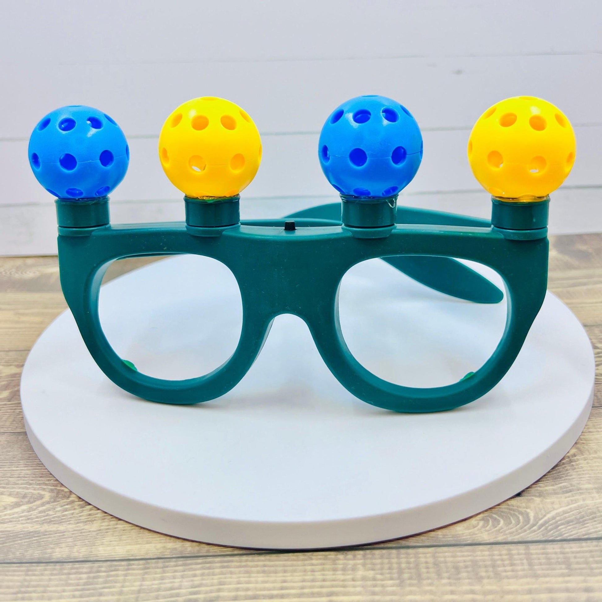 Micro Pickleball Glasses With Flashing Lights | Fun Pickleball Gifts