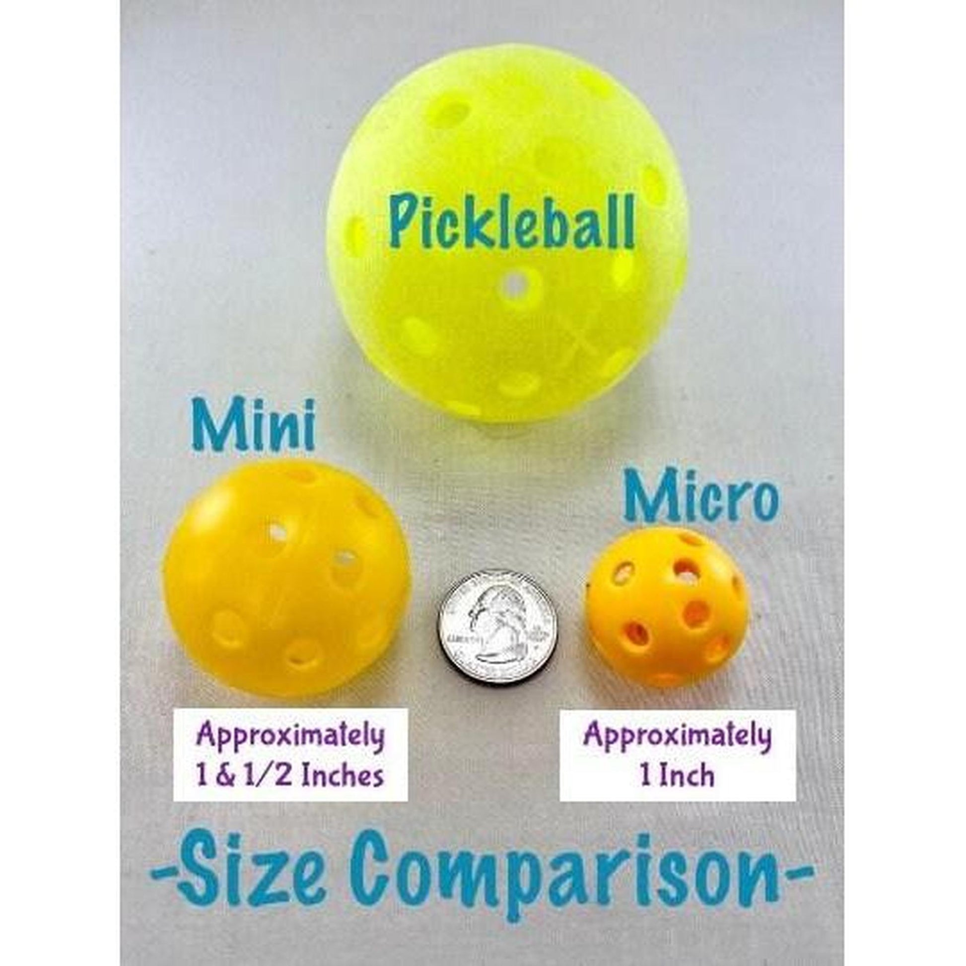 Micro Pickleball Keychain/Zipper Pull (6 Inch) | Pickleball Keychains | Fun Pickleball Gifts