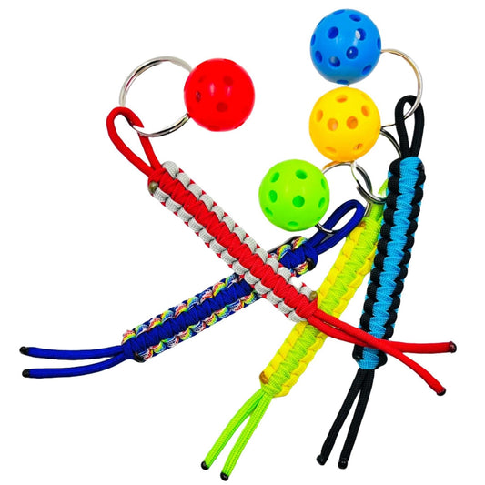 Micro Pickleball Keychain/Zipper Pull (6 Inch) | Pickleball Keychains | Fun Pickleball Gifts