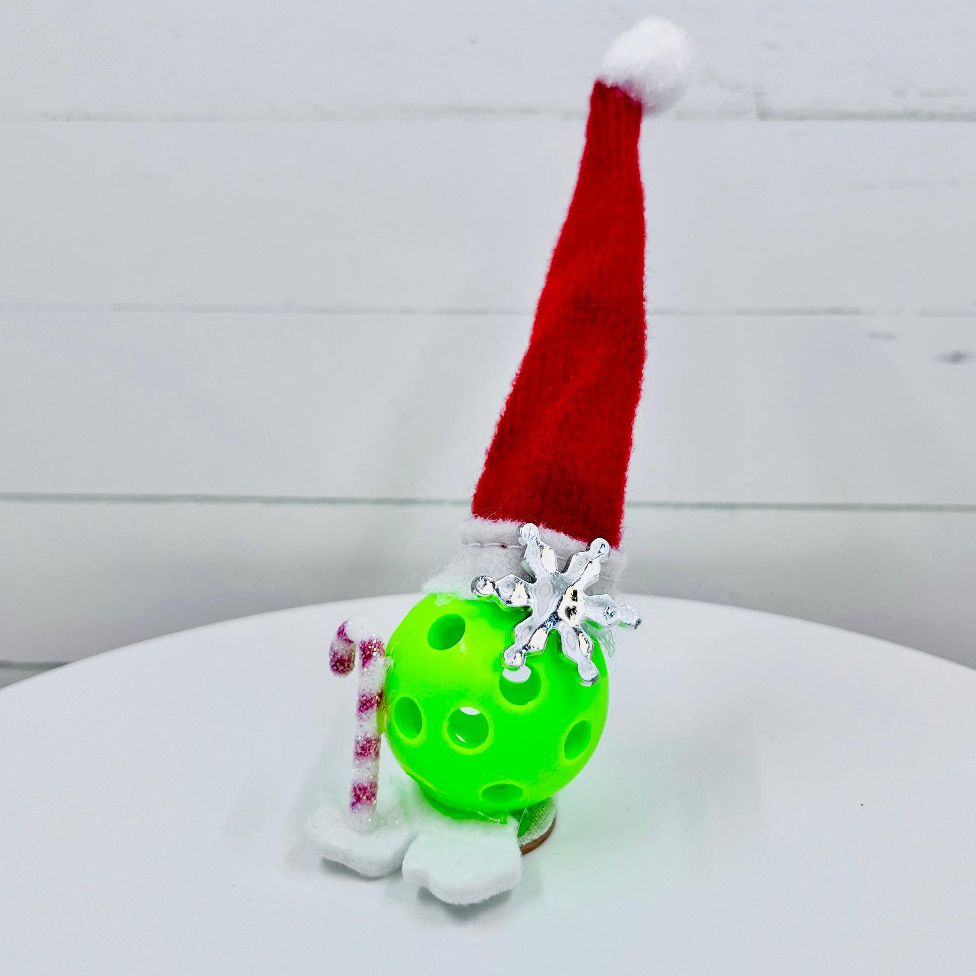 Micro Santa Pickleball Cake And Cupcake Toppers | Pickleball Christmas Gifts And Decor