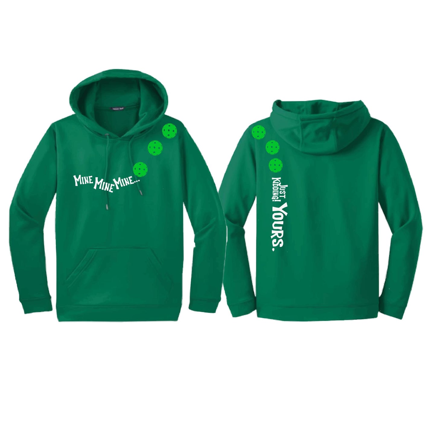 Mine JK Yours (10 Custom Pickleball Colors) | Unisex Hoodie Athletic Sweatshirt | 50% Cotton/50% Polyester