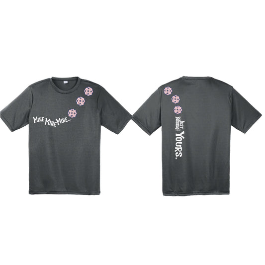 Mine JK Yours (Pickleballs With Stars) | Men's Short Sleeve Athletic Performance T-Shirt | 100% Polyester