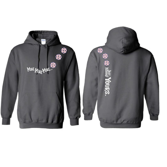 Mine JK Yours (Pickleballs With Stars) | Unisex Hoodie Athletic Sweatshirt | 50% Cotton/50% Polyester
