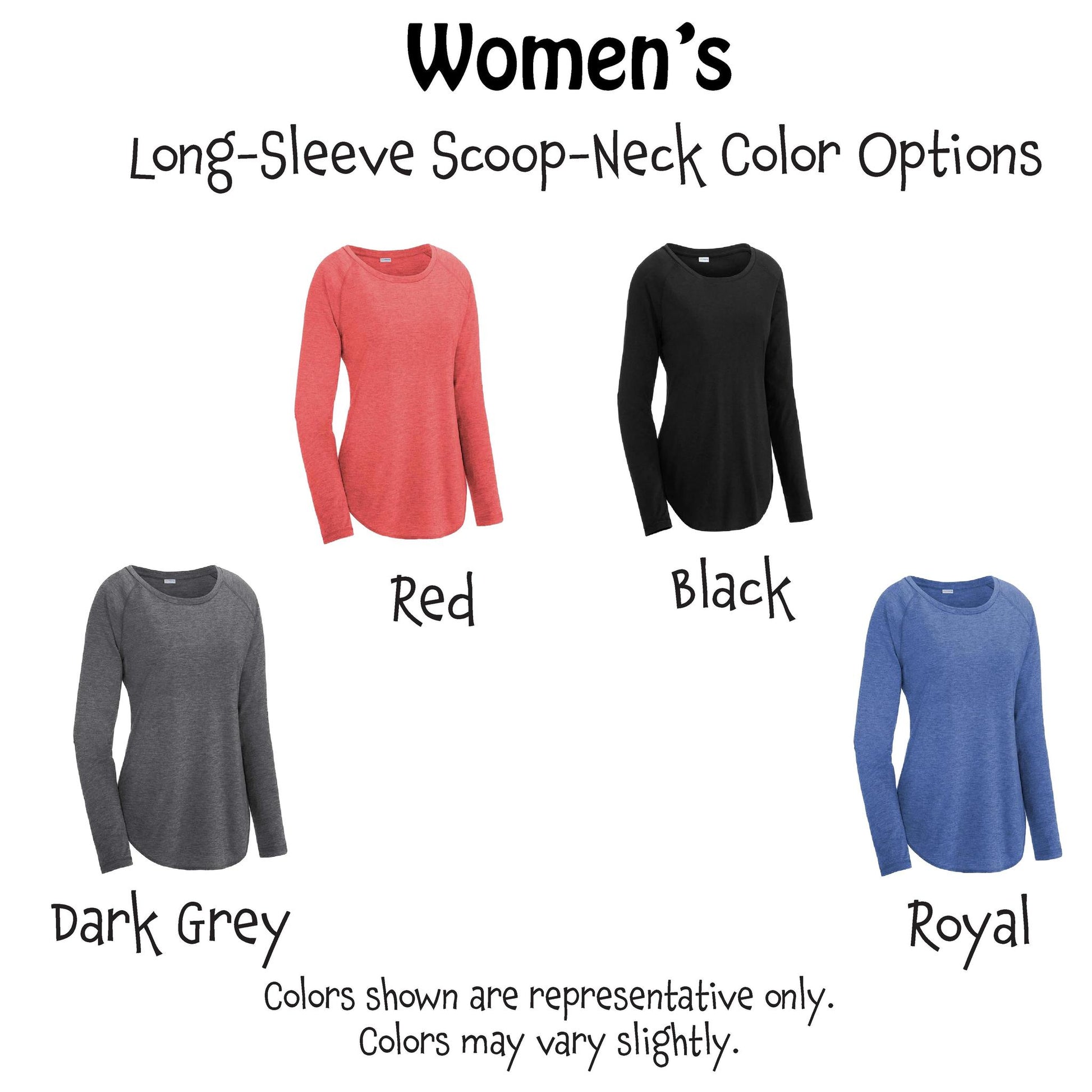 Mine JK Yours (Pickleballs Yellow) | Clearance Women's Long Sleeve Scoop Neck Pickleball Shirts | 75/13/12 poly/cotton/rayon