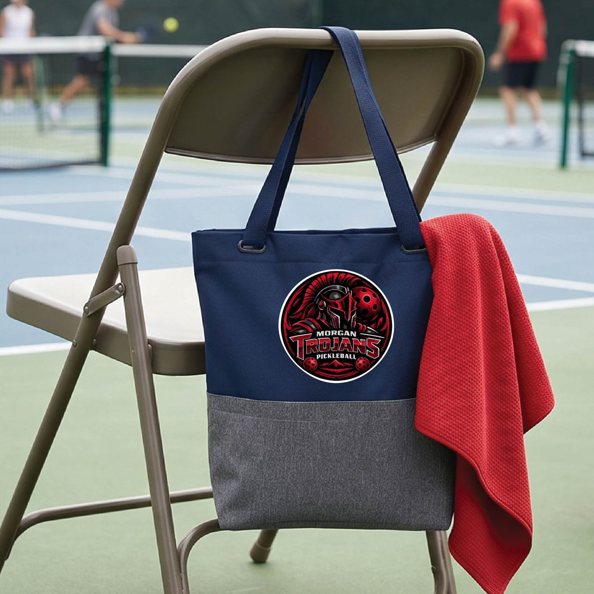 Morgan High School Pickleball Tote Bag Sports Tote for Pickleball Players Gift Court Carryall