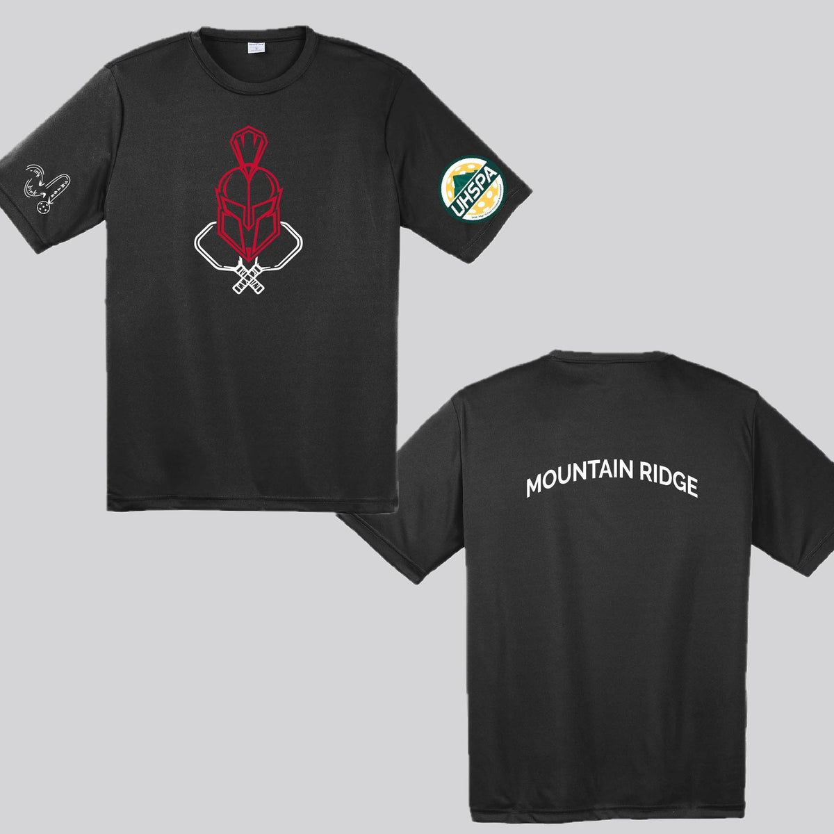 Mountain Ridge High USHPA | Men's Short Sleeve Crewneck T-Shirts | 100% Polyester