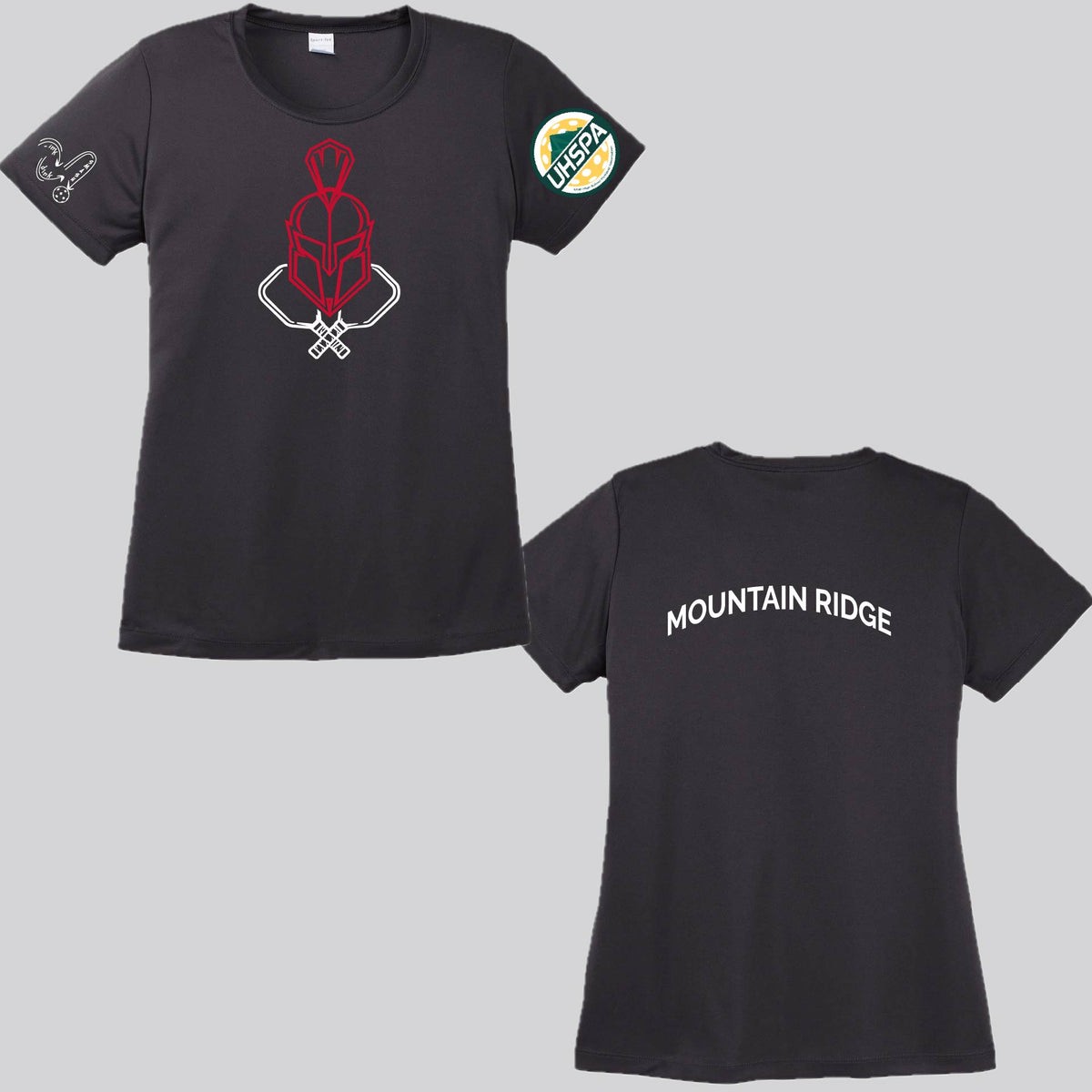Mountain Ridge High UHSPA | Women's Short Sleeve Crewneck T-Shirts | 100% Polyester