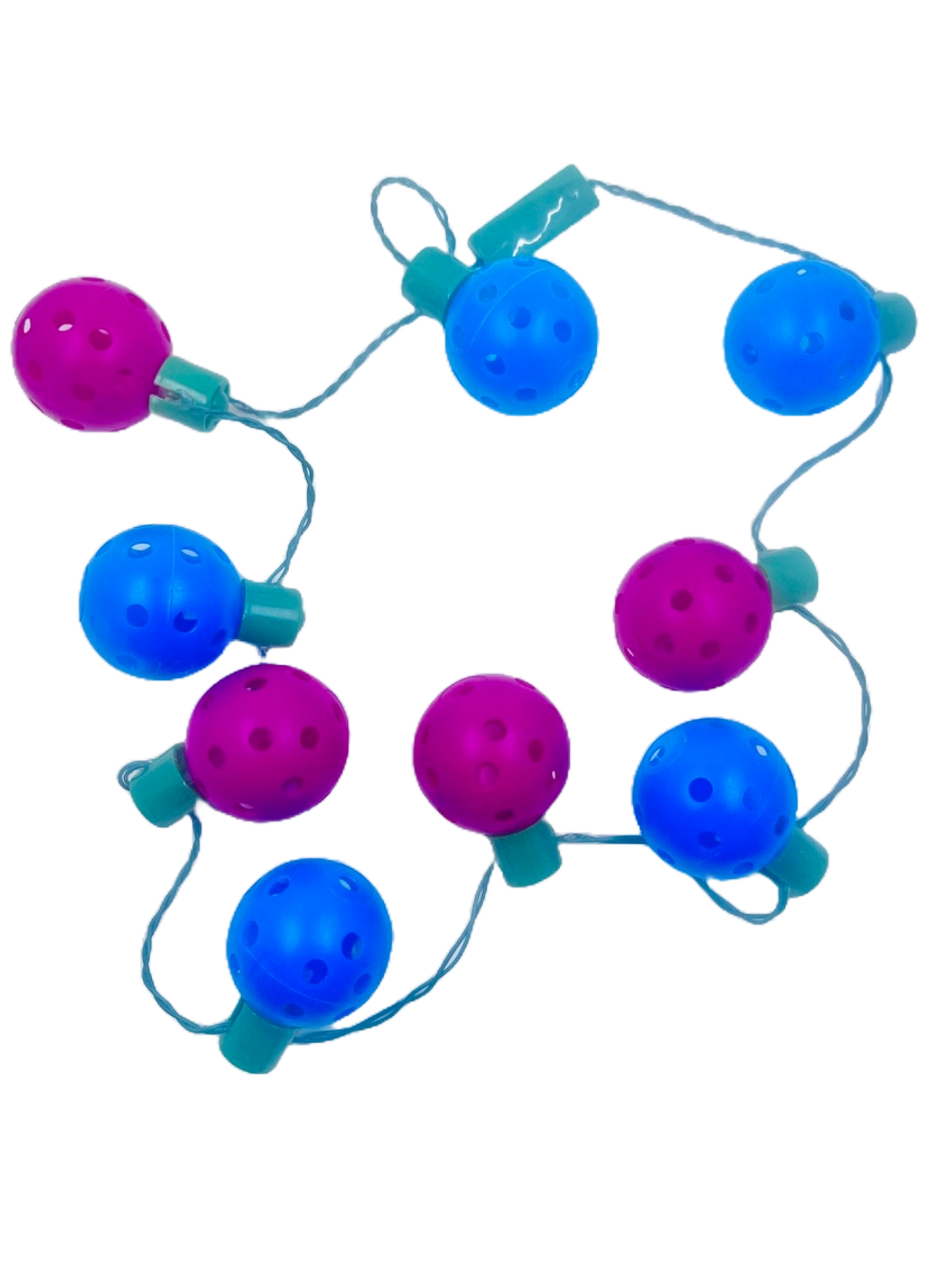 Mini Pickleball Flashing Necklace | Fun Pickleball Gifts