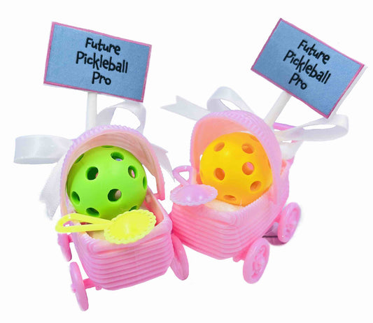 Pickleball Carriage Baby Shower Favors (Set Of 6) | Fun Pickleball Gifts