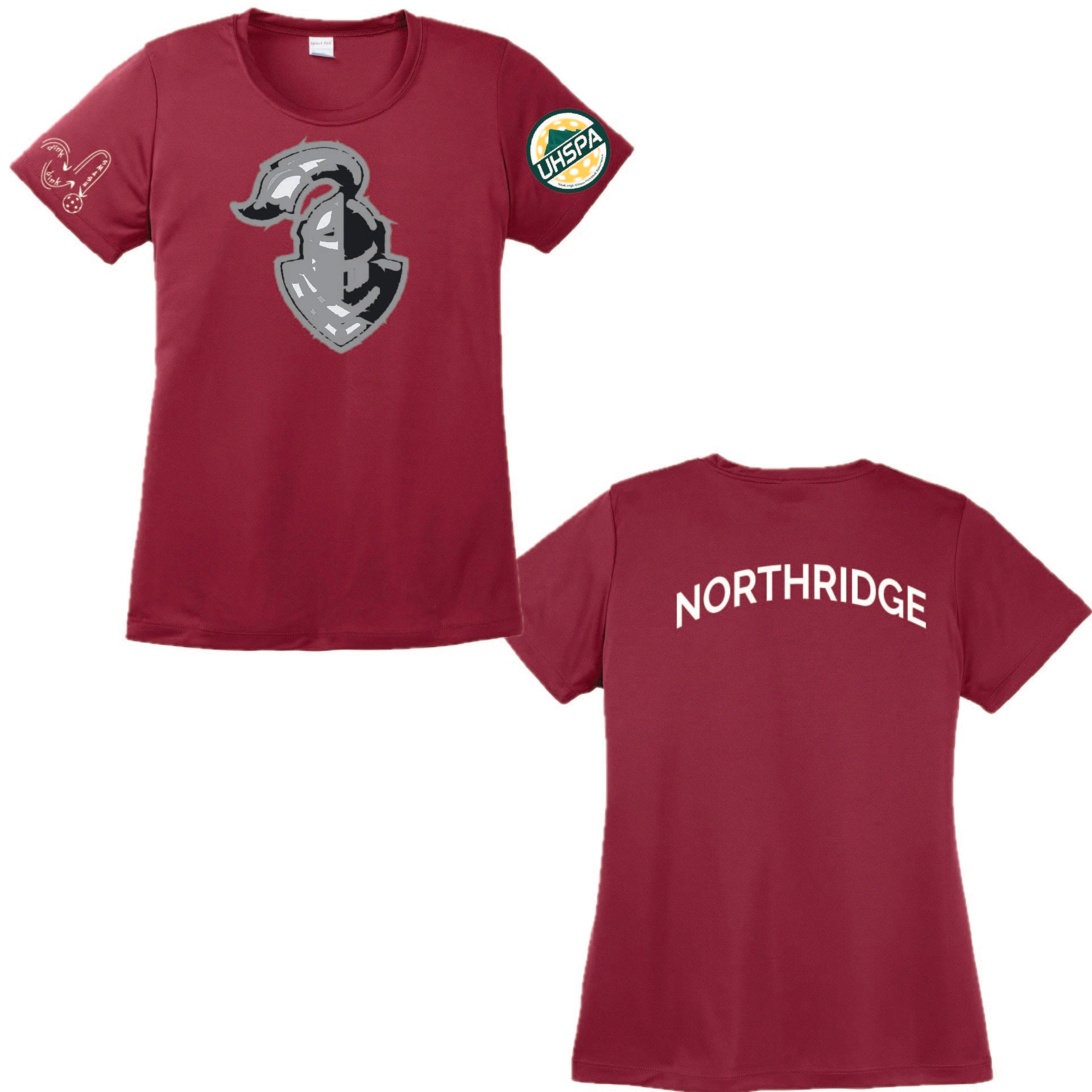 Northridge High UHSPA | Women's Short Sleeve Crewneck T-Shirts | 100% Polyester