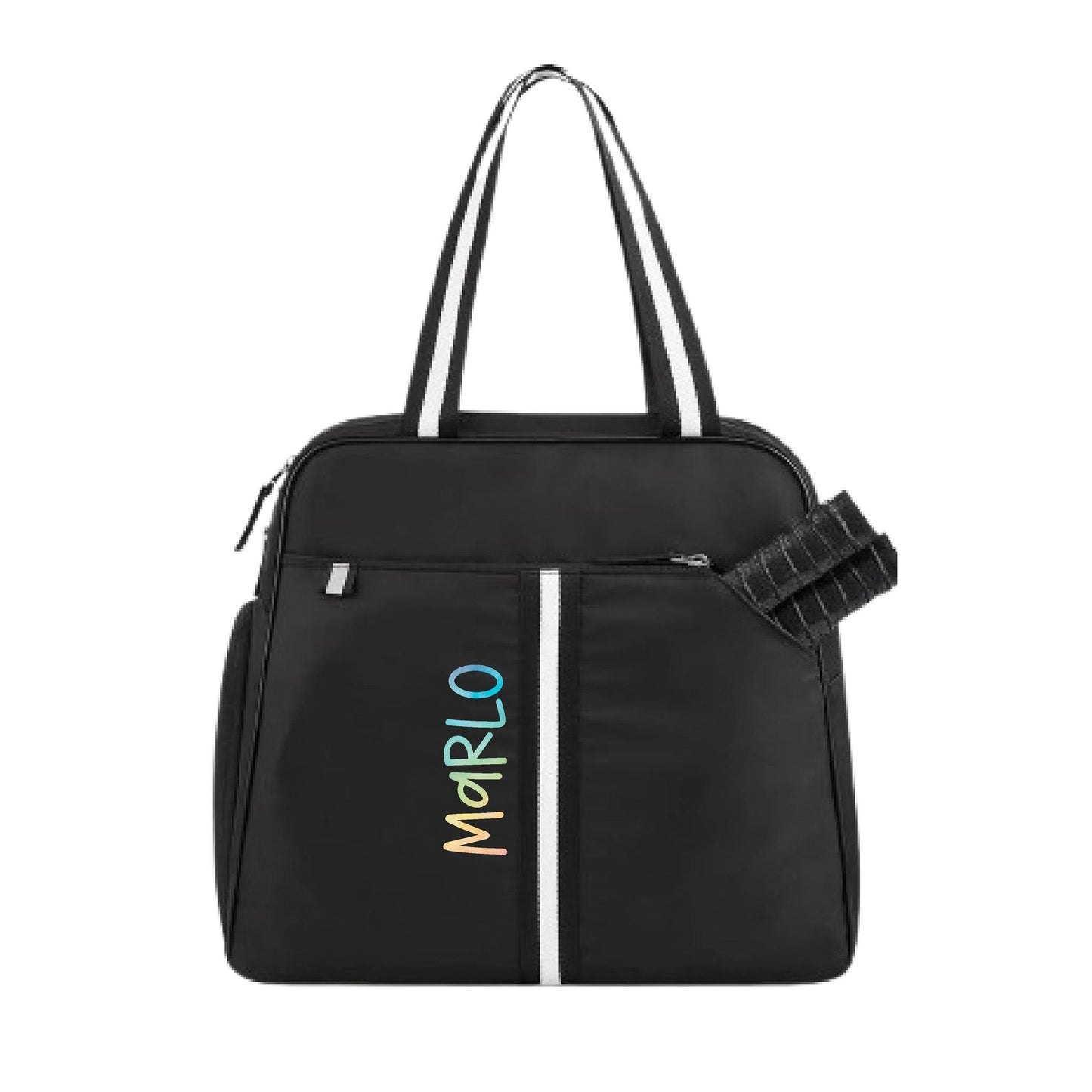 "Oxford" Black Pickleball Bag (Free Personalization) | Pickleball Sports Bag | Medium Size Court Bag
