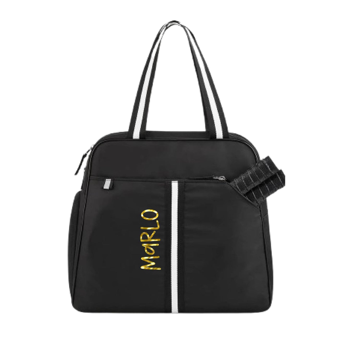 "Oxford" Black Pickleball Bag (Free Personalization) | Pickleball Sports Bag | Medium Size Court Bag