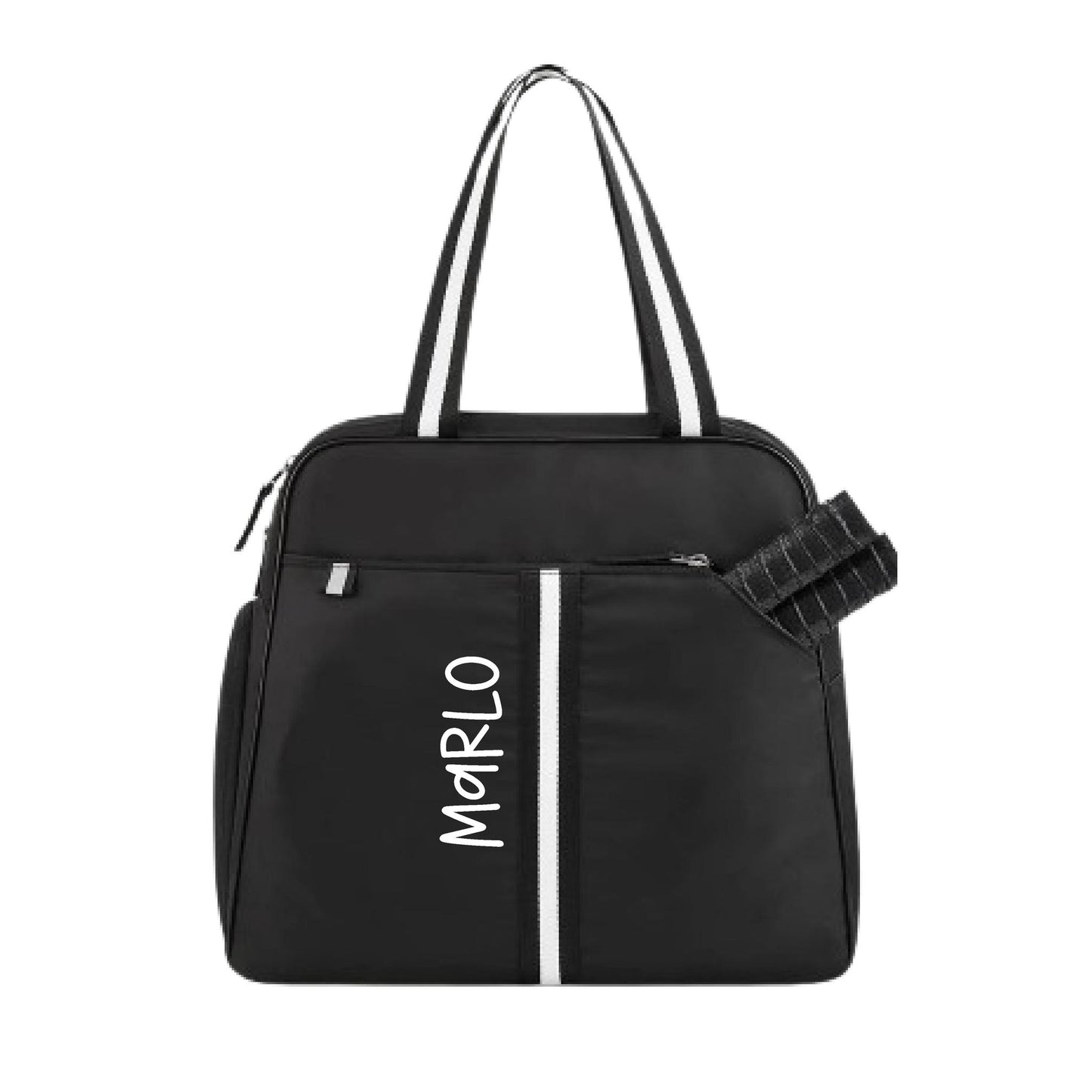 "Oxford" Black Pickleball Bag (Free Personalization) | Pickleball Sports Bag | Medium Size Court Bag