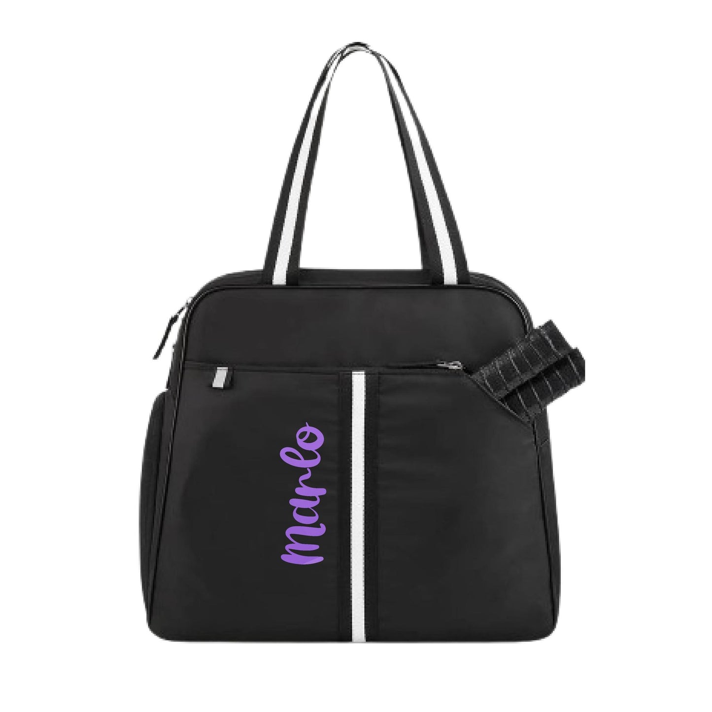 "Oxford" Black Pickleball Bag (Free Personalization) | Pickleball Sports Bag | Medium Size Court Bag